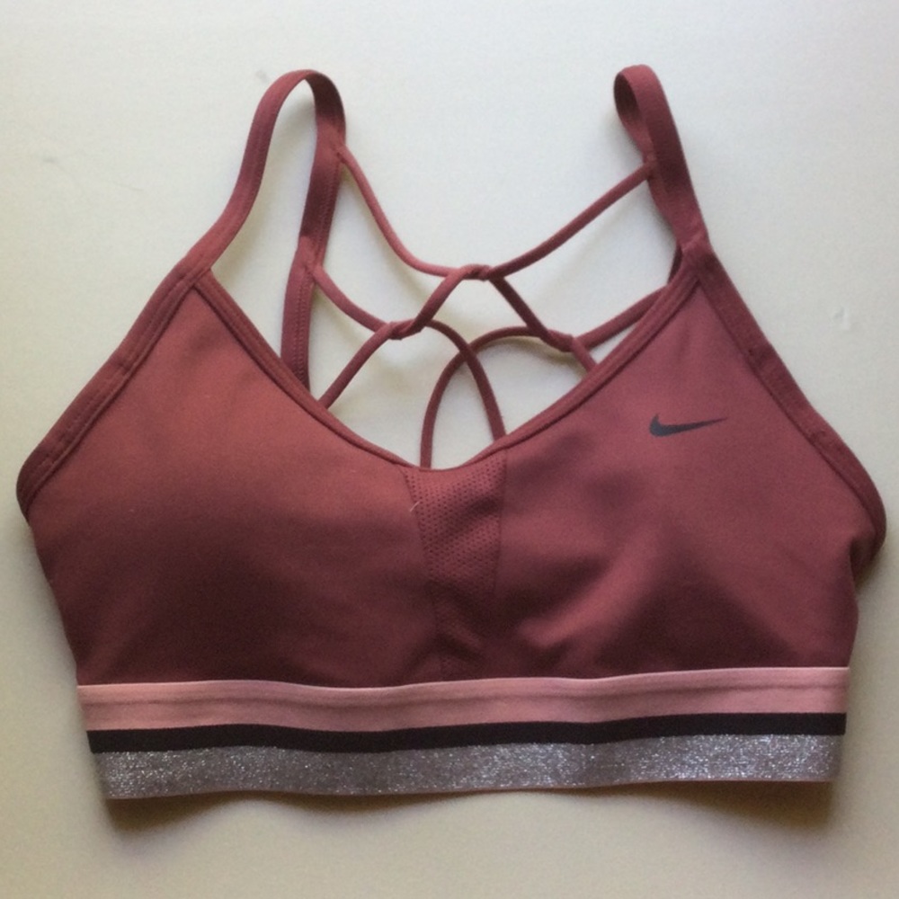 LIKE NEW!! Deep Pink Nike Sports Bra - Size Small